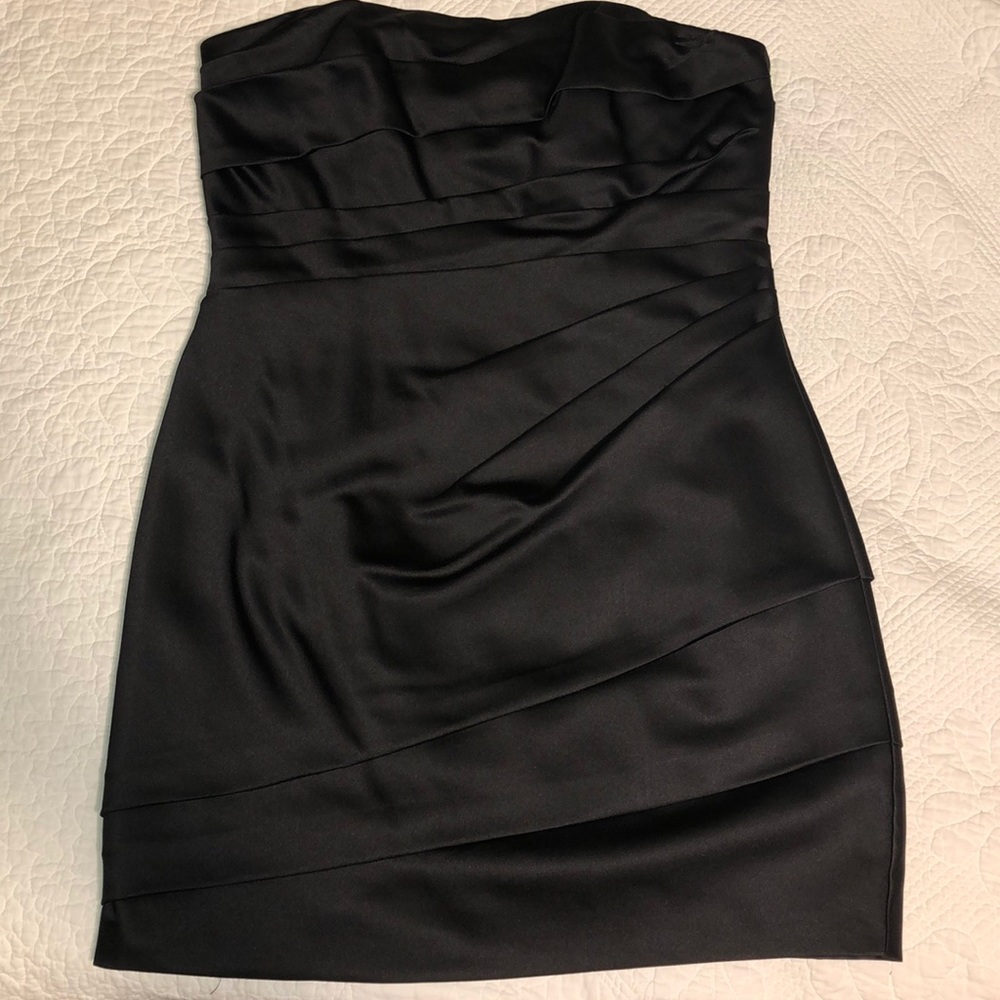 David’s bridal mini black dress